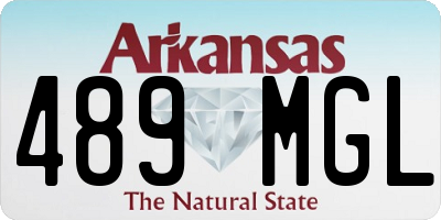 AR license plate 489MGL