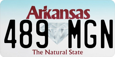 AR license plate 489MGN