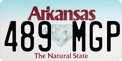 AR license plate 489MGP