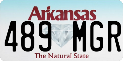 AR license plate 489MGR
