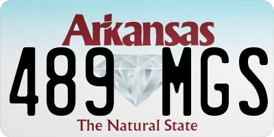 AR license plate 489MGS