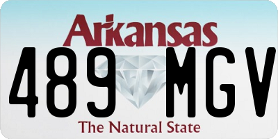 AR license plate 489MGV