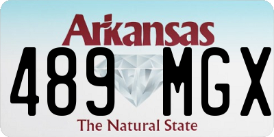 AR license plate 489MGX