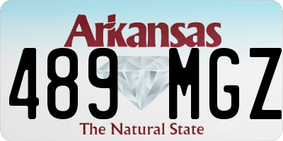 AR license plate 489MGZ