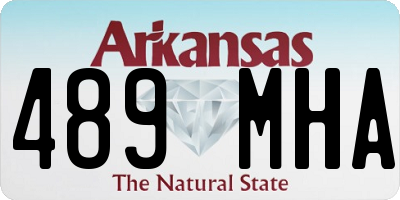AR license plate 489MHA