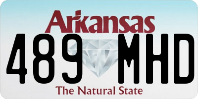 AR license plate 489MHD