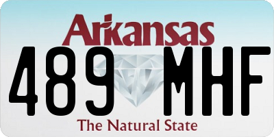 AR license plate 489MHF