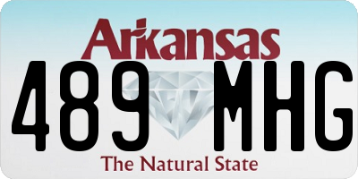 AR license plate 489MHG
