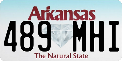 AR license plate 489MHI