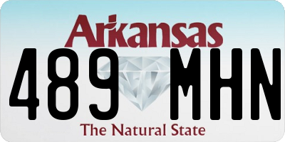 AR license plate 489MHN