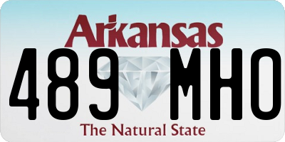 AR license plate 489MHO