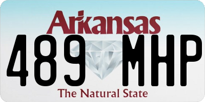AR license plate 489MHP