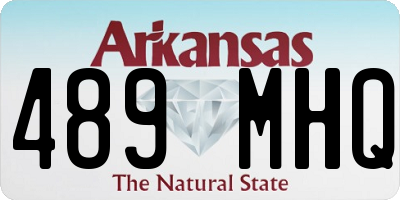 AR license plate 489MHQ