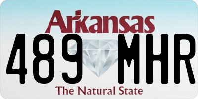 AR license plate 489MHR