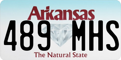 AR license plate 489MHS