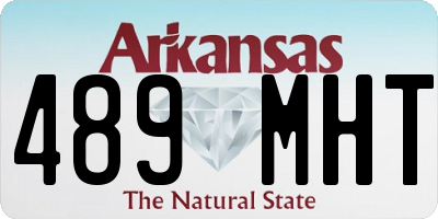 AR license plate 489MHT