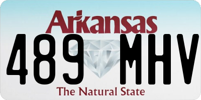 AR license plate 489MHV