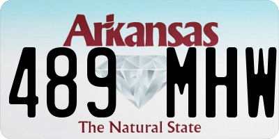 AR license plate 489MHW