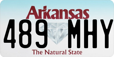 AR license plate 489MHY