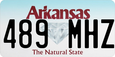 AR license plate 489MHZ