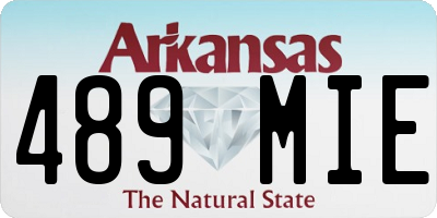 AR license plate 489MIE