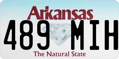 AR license plate 489MIH