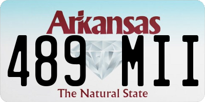 AR license plate 489MII