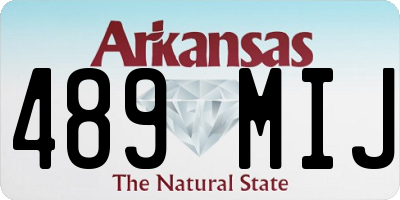 AR license plate 489MIJ