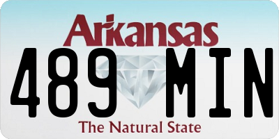 AR license plate 489MIN
