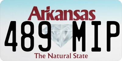 AR license plate 489MIP