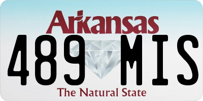 AR license plate 489MIS