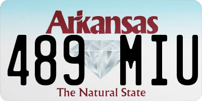 AR license plate 489MIU