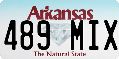 AR license plate 489MIX