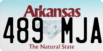 AR license plate 489MJA