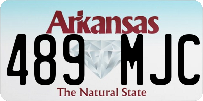 AR license plate 489MJC