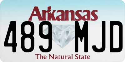 AR license plate 489MJD