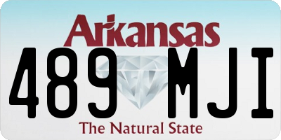 AR license plate 489MJI