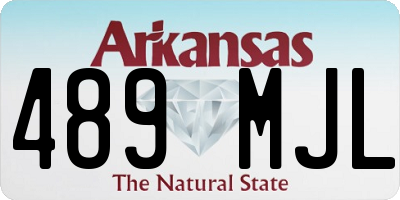 AR license plate 489MJL
