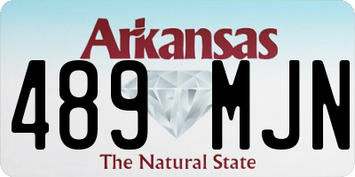AR license plate 489MJN