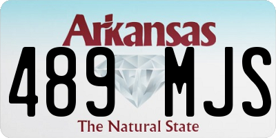 AR license plate 489MJS