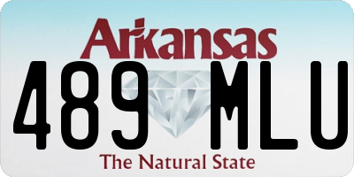 AR license plate 489MLU