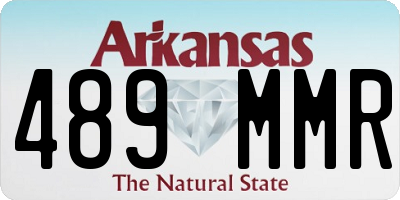 AR license plate 489MMR
