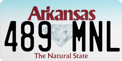 AR license plate 489MNL