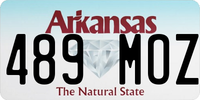 AR license plate 489MOZ