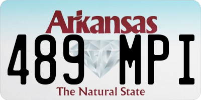 AR license plate 489MPI