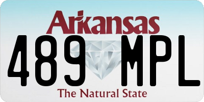 AR license plate 489MPL