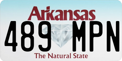 AR license plate 489MPN