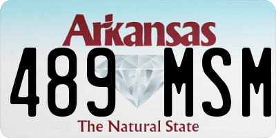 AR license plate 489MSM
