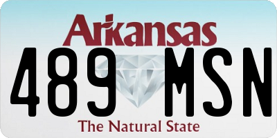 AR license plate 489MSN