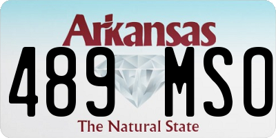 AR license plate 489MSO